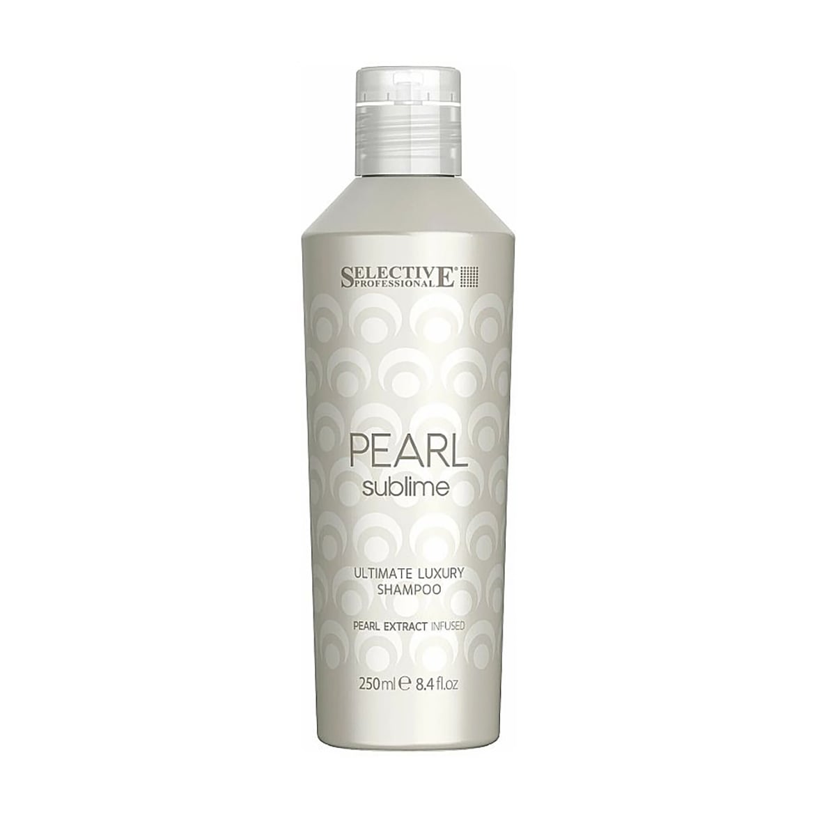Шампунь Selective Professional Pearl Sublime Ultimate Luxury Shampoo для надання блиску натуральному та фарбованому волоссю, з екстрактом перлів, 250 мл